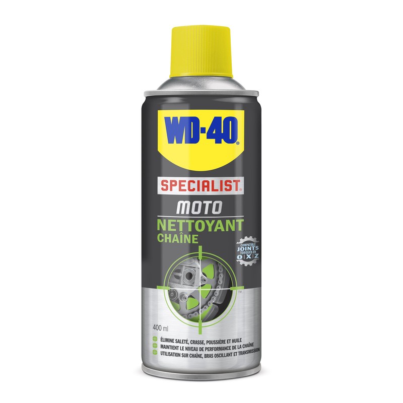 Nettoyant chaîne WD 40 Specialist® Moto - Spray 400 ml