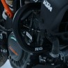 Protections latérales R&G RACING noir KTM Duke