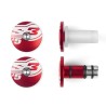 Embouts de guidons S3 End 5 Ø12mm rouge