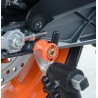 Pions de bras oscillant avec platine R&G RACING orange