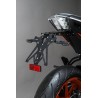 Support de plaque LIGHTECH réglable noir KTM Duke 125