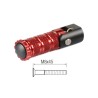 Repose-pieds repliables LIGHTECH M8X45 rouge