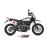 Silencieux MIVV Delta Race inox noir/casquette carbone Ducati Scrambler 800