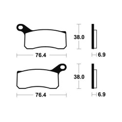 Plaquettes de Frein KTM SX 450 / 505