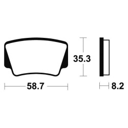 Plaquettes de Frein KTM XC 450 / 505