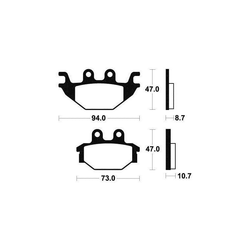 Plaquettes de Frein Avant Kymco KXR 250