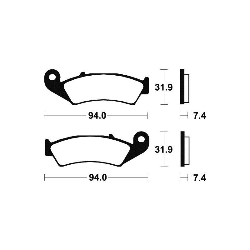 Plaquettes de Frein Avant Honda TRX 250 R Quad