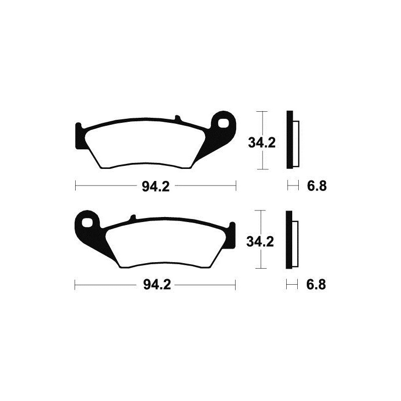 Plaquettes de Frein Avant Honda TRX 450 R Quad