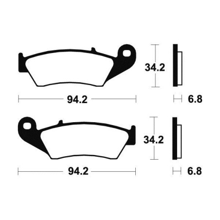 Plaquettes de Frein Avant Honda TRX 450 R Quad