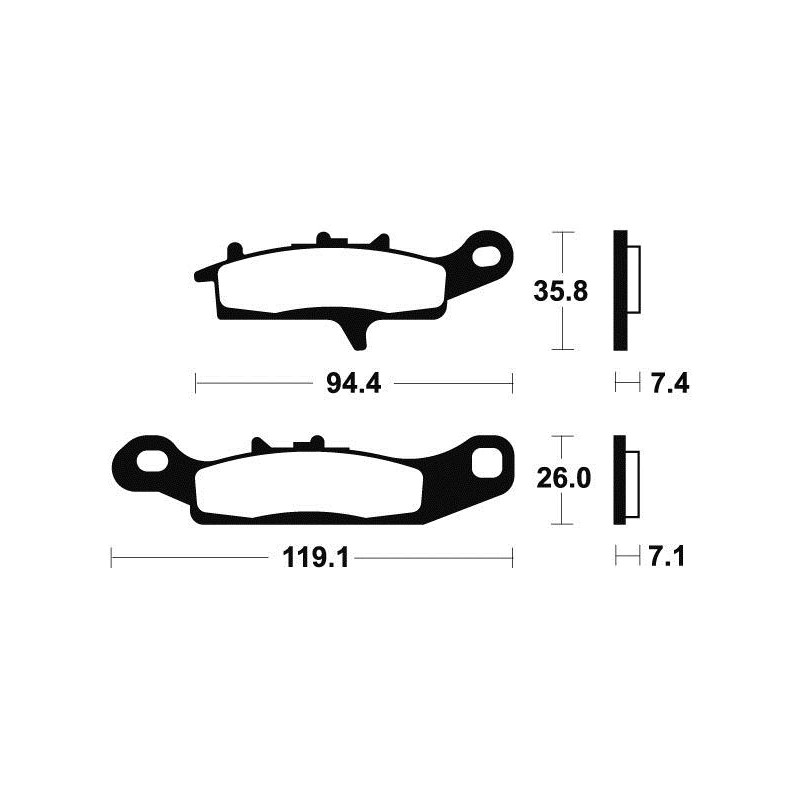 Plaquettes de Frein avant Kawasaki KFX 700 V Force 4x4 Kawasaki