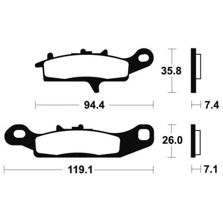 Plaquettes de Frein avant Kawasaki KFX 700 V Force 4x4 Kawasaki