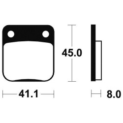 Plaquettes de Frein Avant Yamaha YFM 450 Wolverine