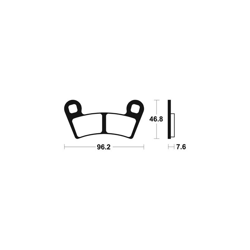 Plaquettes de Frein Avant 570 RZR Polaris Technium