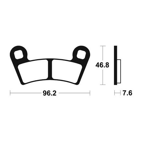 Plaquettes de Frein Avant 570 RZR Polaris Technium