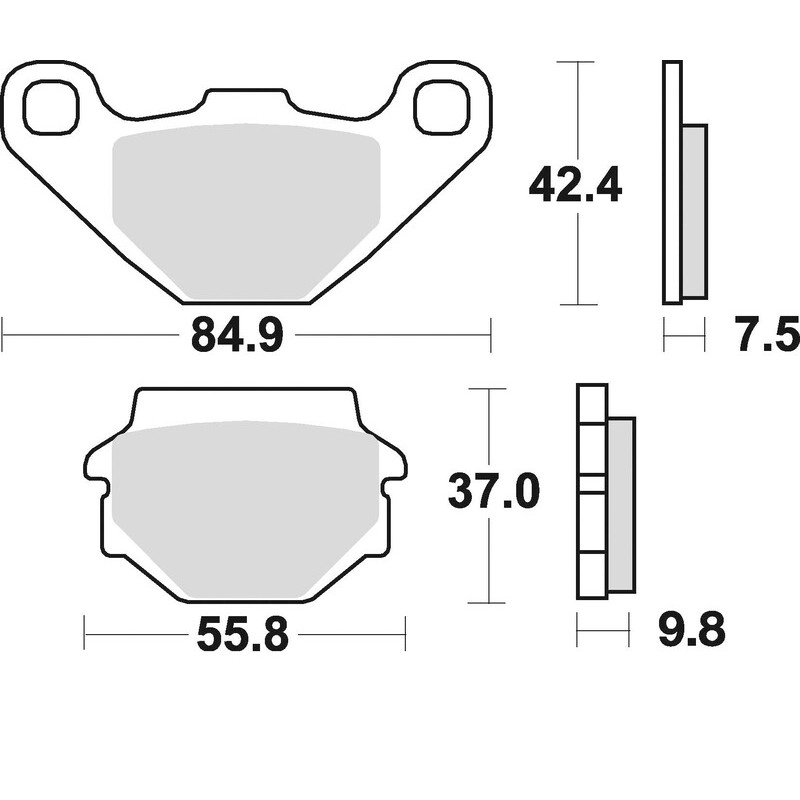 Plaquettes de frein BRAKING Off-Road métal fritté - 669CM44