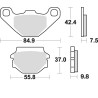 Plaquettes de frein BRAKING Off-Road métal fritté - 669CM44