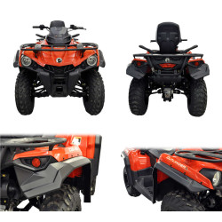 Kit D'extension D'ailes Noir Outlander 450/500/570 L / LMax Can-am