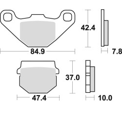 Plaquettes de frein BRAKING...