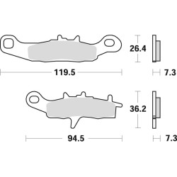 Plaquettes de frein BRAKING...