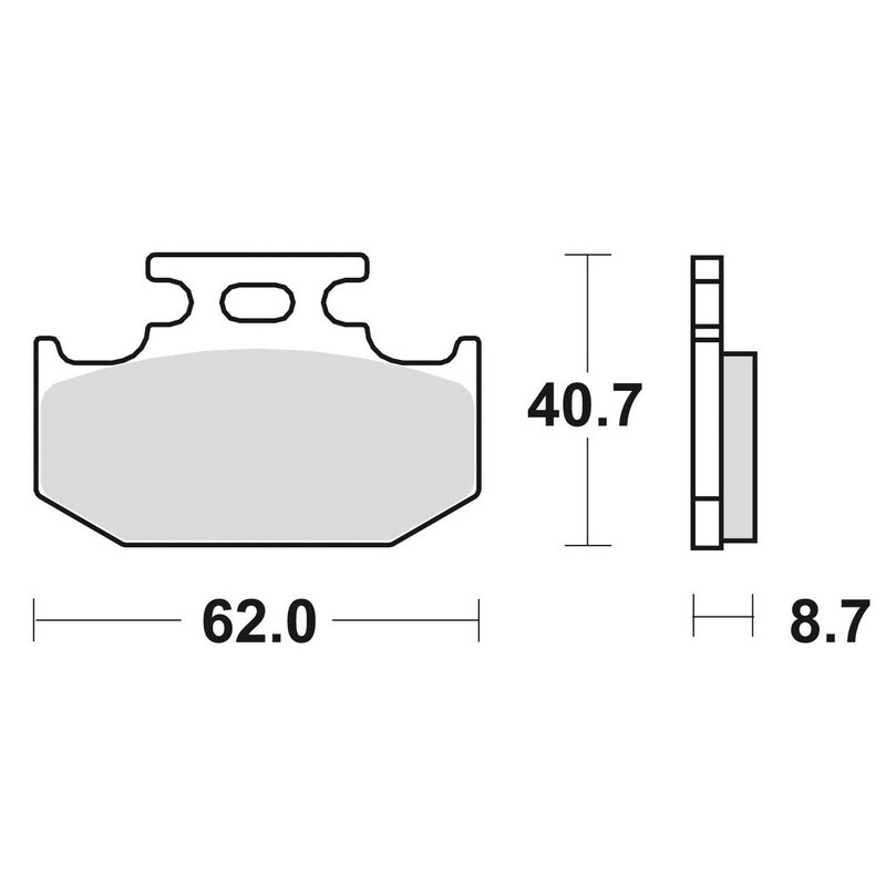 Plaquettes de frein BRAKING Off-Road métal fritté - 722CM44