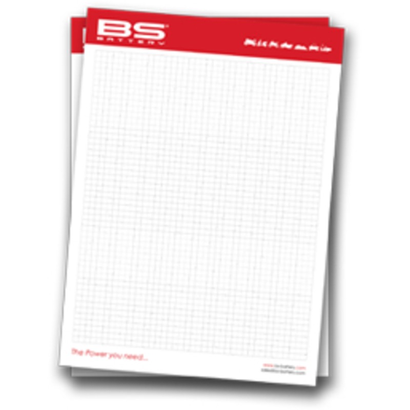 Blocs-notes BS BATTERY format A4