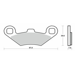 Plaquettes de frein BREMBO...