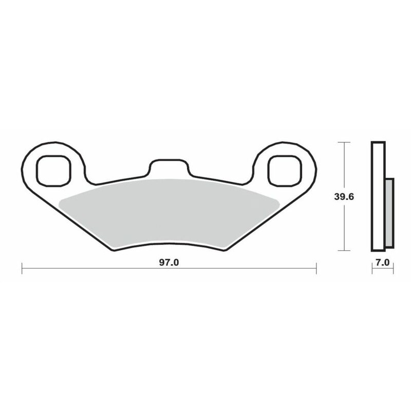 Plaquettes de frein BREMBO Scooter métal fritté - 07104XS