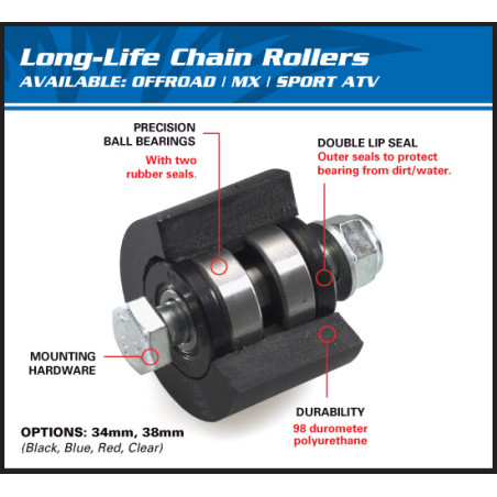 Roulette de Chaine Racing All Balls 450 YFZ Yamaha