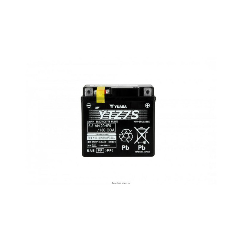 Batterie YTZ7-S Gel Yuasa 450 YFZR Yamaha