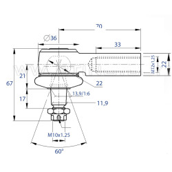 Rotule Train Avant Inférieure Pour Train Avant AJM 450 LTR Suzuki