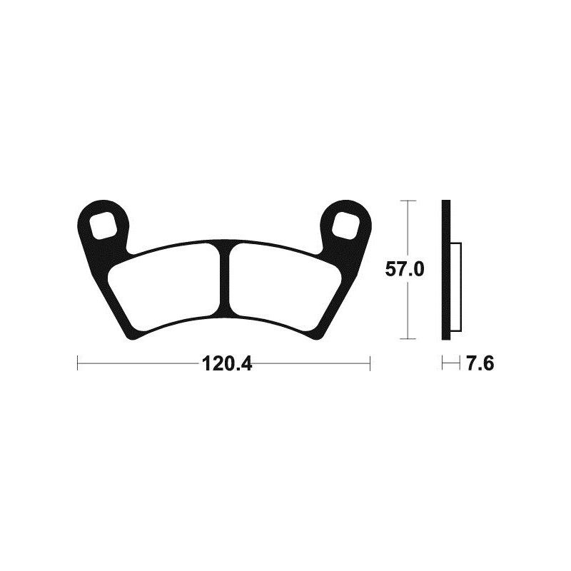 Plaquettes de Frein Métal Fritté Arrière RZR RS1 Polaris