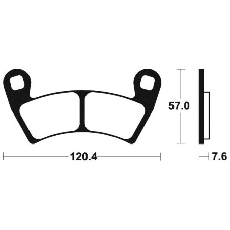 Plaquettes de Frein Métal Fritté Arrière RZR RS1 Polaris