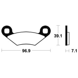 Plaquettes de Frein Métal Fritté Avant SPORTSMAN 500 Polaris