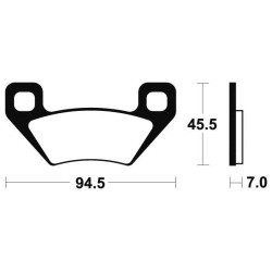 Plaquettes de Frein Arrière 450 MAXXER Kymco