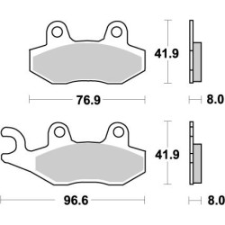 Plaquettes de Frein Avant Droit MOTO-MASTER Pour 450 YFZR Yamaha