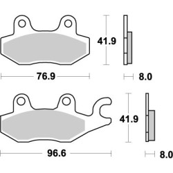 Plaquettes de Frein Avant Gauche  MOTO-MASTER Pour 450 YFZR Yamaha