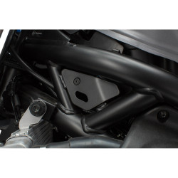 Caches pour cadre. 2 pcs. Noir. Suzuki SV650 ABS (15-)