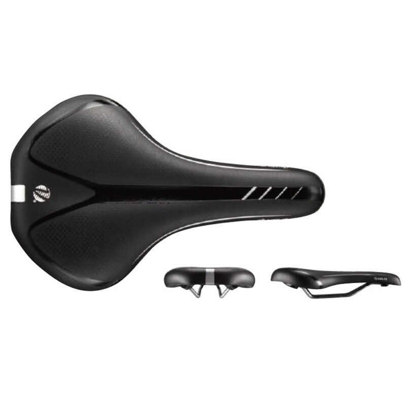 Selle VELO Gel Zone Cut noir