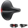 Selle VELO Comfort noir/rouge