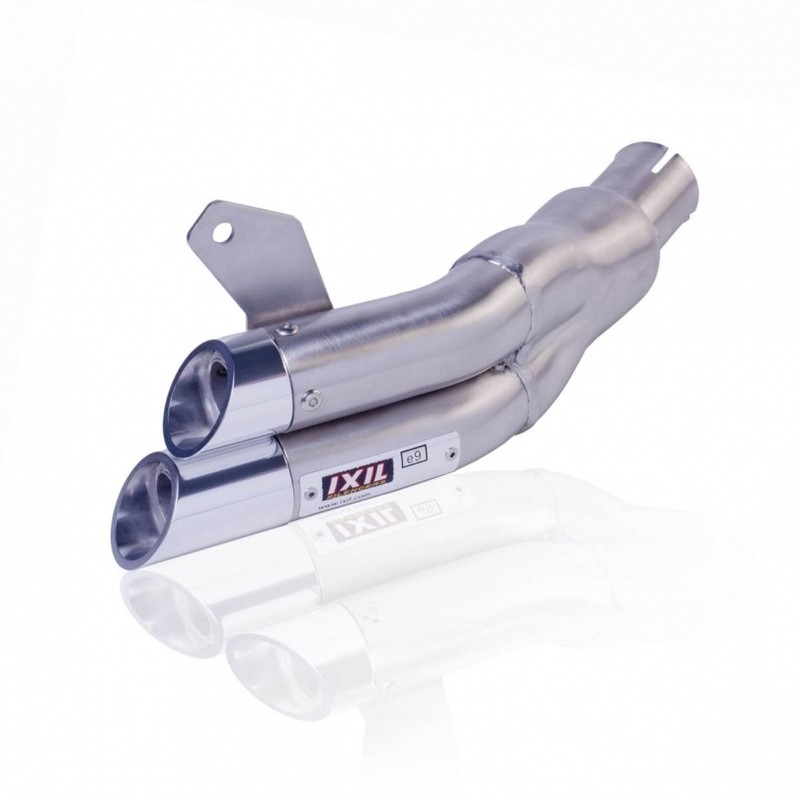 Silencieux IXIL Dual Hyperlow L2X inox / alu poli - Suzuki SFV 650 Gladius