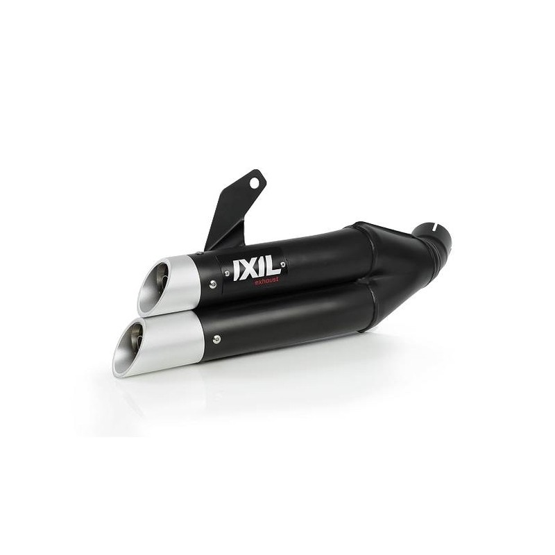 Silencieux IXIL Dual Hyperlow L3XB inox noir / alu - Suzuki GSR750