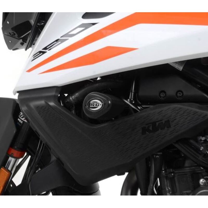 Tampons de protection R&G RACING Aero - orange KTM 390 Adventure