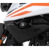 Tampons de protection R&G RACING Aero - orange KTM 390 Adventure