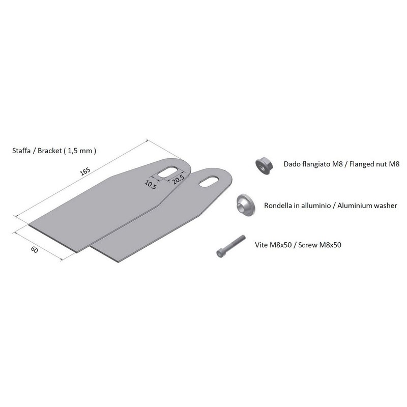 Kit de montage MIVV pour silencieux X-Cone 105