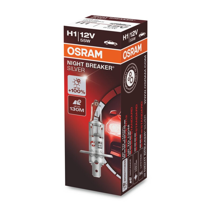 Ampoule OSRAM Night Breaker Silver H1 12V /55W - X1