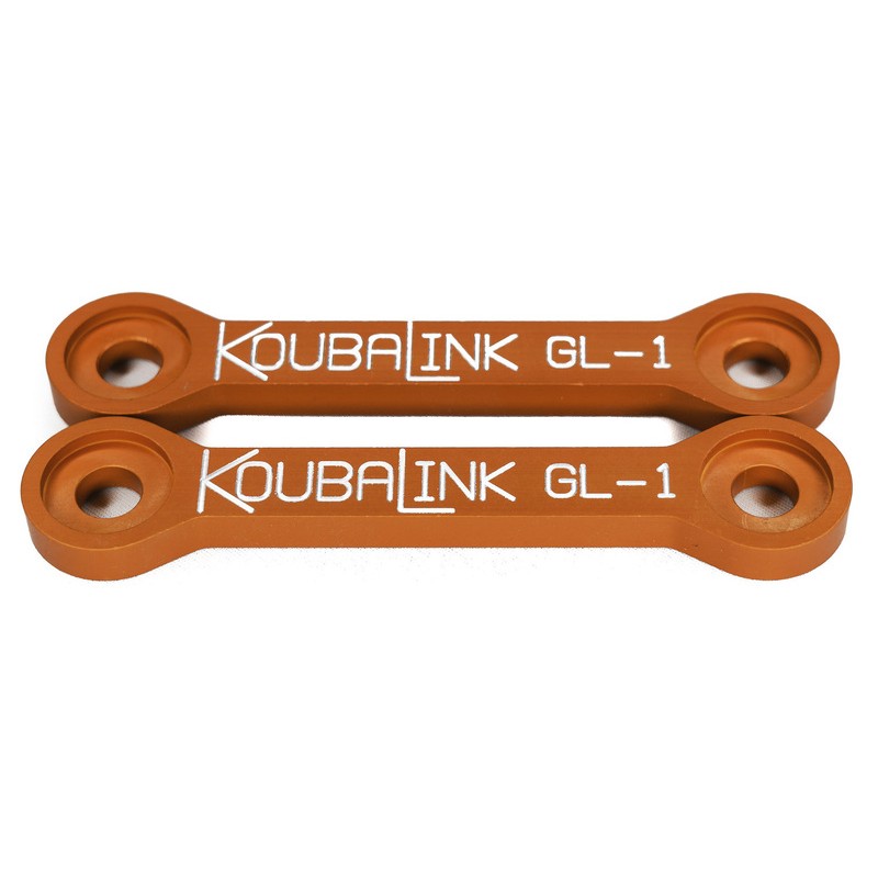 Kit de rabaissement de selle KOUBALINK (28.6 mm) orange - Suzuki SFV650 Gladius