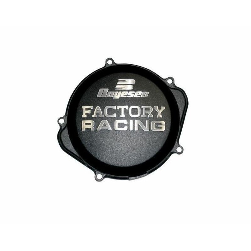 Couvercle de carter d'embrayage BOYESEN Factory Racing noir KTM SXF250/SXF350