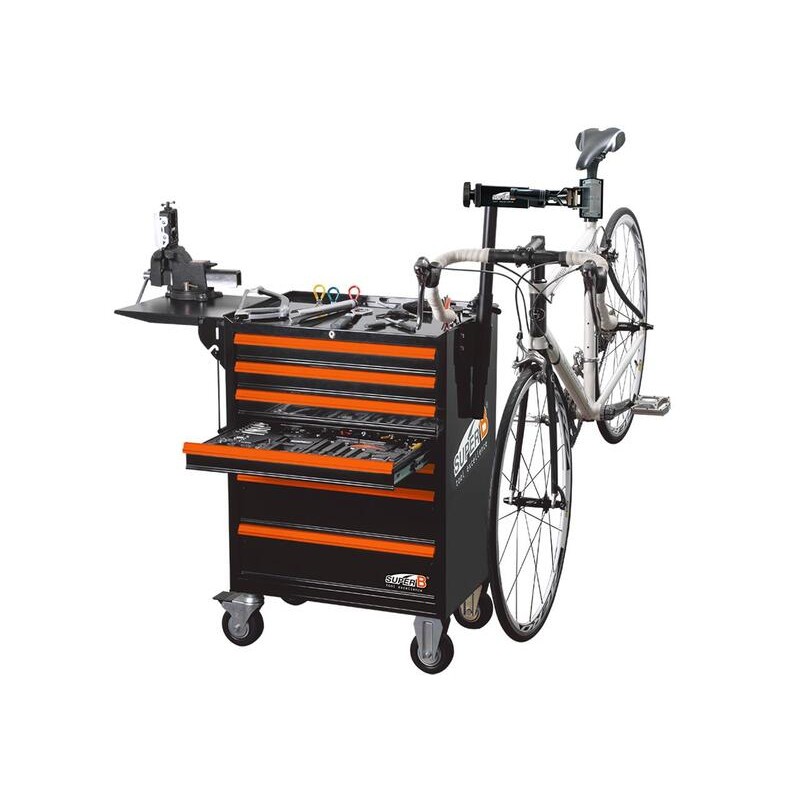 Servante vélo SUPER B Pro avec tablette en plastique