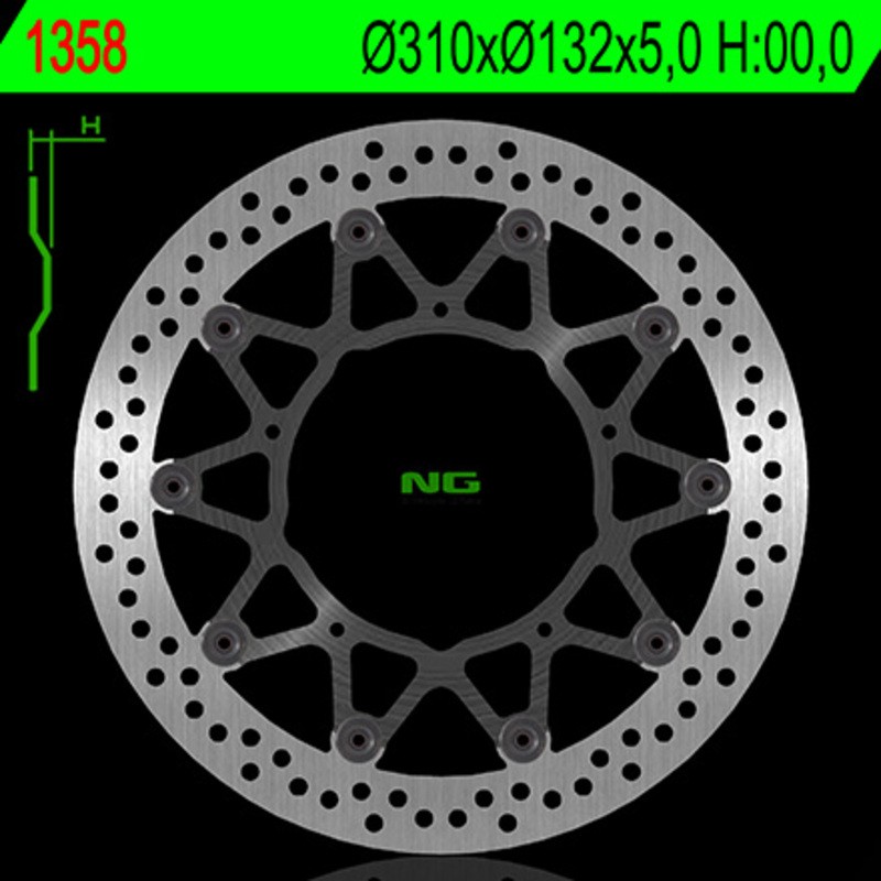 Disque de frein NG BRAKE DISC flottant - 1358