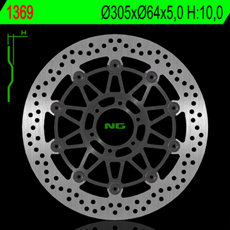 Disque de frein NG BRAKE DISC flottant - 1369